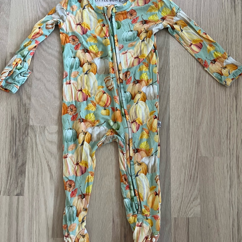 Kids Pumpkin Print One Piece